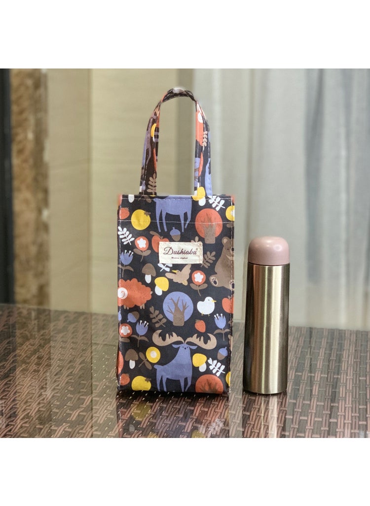 Generic - 1 x 5 pcs New Korean Style Waterproof Tote for Bottles and Umbrellas Black Animal Circle - Image 1