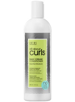 ALL ABOUT CURLS All About Curls Daily Cream Conditioner Essential Moisture for All Curly Hair Types | Strengthens | 3X Resistance to Breaking | Cruelty-Free & Sulfate-Free, 15 Fl Oz  - Image 1