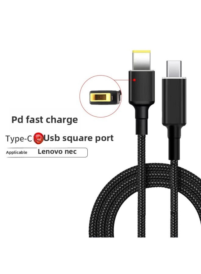 Notebook 3A Fast Charge PD Power Supply Induction Line 65W TYPE-C To DC Square Port 4.0 4.5 7.4 Trap Line-Color:140W 28V5A/5.5*2.2MM - Image 5