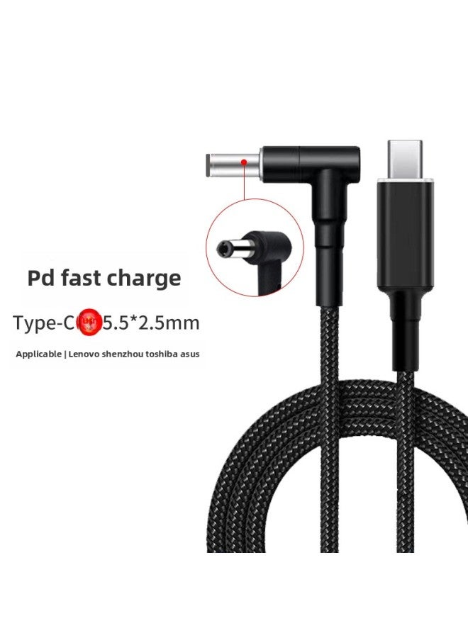 Notebook 3A Fast Charge PD Power Supply Induction Line 65W TYPE-C To DC Square Port 4.0 4.5 7.4 Trap Line-Color:140W 28V5A/5.5*2.2MM - Image 4