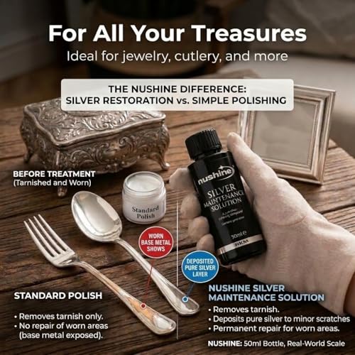 Nushine Silver Maintenance Solution 3.4 Oz - contains pure silver (perfect for worn silver) - Image 5