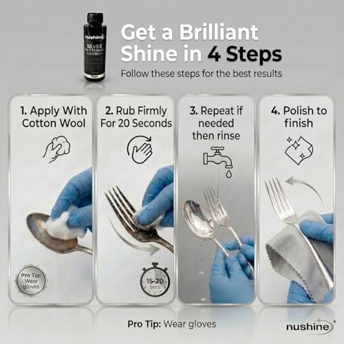 Nushine Silver Maintenance Solution 3.4 Oz - contains pure silver (perfect for worn silver) - Image 3