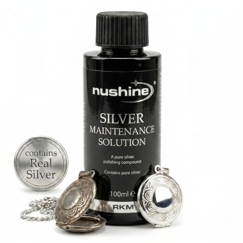 Nushine Silver Maintenance Solution 3.4 Oz - contains pure silver (perfect for worn silver) - Image 1