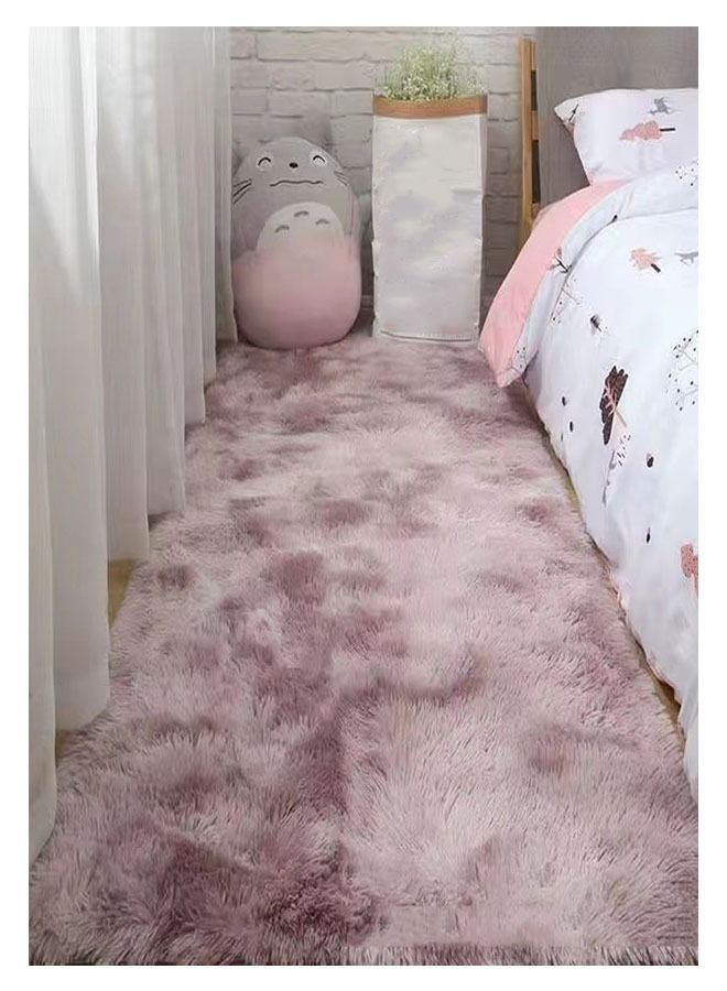 ZCM-HAPPY Modern Style Area Rug Non-Slip Super Soft Touch Living Room Bedroom Kitchen Decoration Of Carpet Floor Rug Fluffy Long Pile Rectangular 100x160cm - Image 1