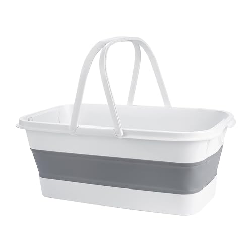 STELLIX Foldable Silicone Bucket | Perfect for Mop Cleaning, Camping, Travel, Car Washing etc. | This Versatile Bucket effortlessly Folds, is Lightweight, and Easy to Bring and Store - Image 1