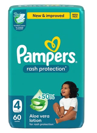 Aloe Vera Taped Diapers Size 4 Mega Pack 60 Count - view 2