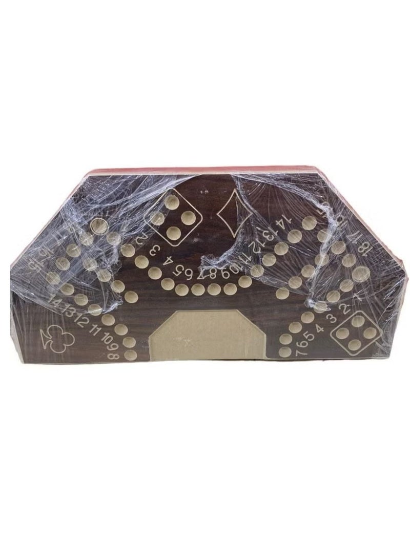 Jackaroo A strong wooden jackaroo game for strategic planning, 4 players, with a luxury bag, 40 x 40 cm, numbered - Image 4