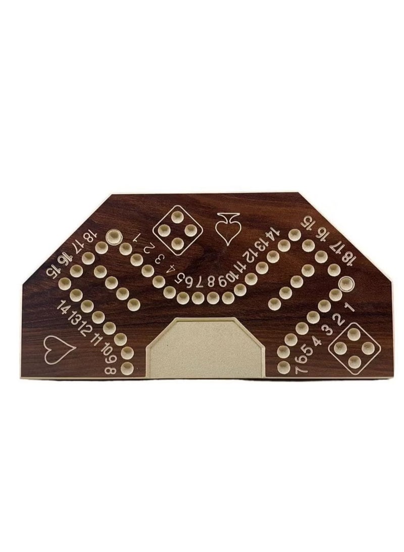 Jackaroo A strong wooden jackaroo game for strategic planning, 4 players, with a luxury bag, 40 x 40 cm, numbered - Image 3