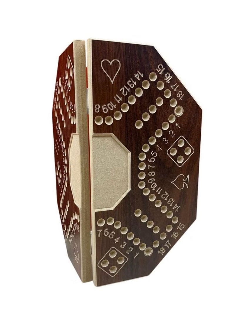Jackaroo A strong wooden jackaroo game for strategic planning, 4 players, with a luxury bag, 40 x 40 cm, numbered - Image 5