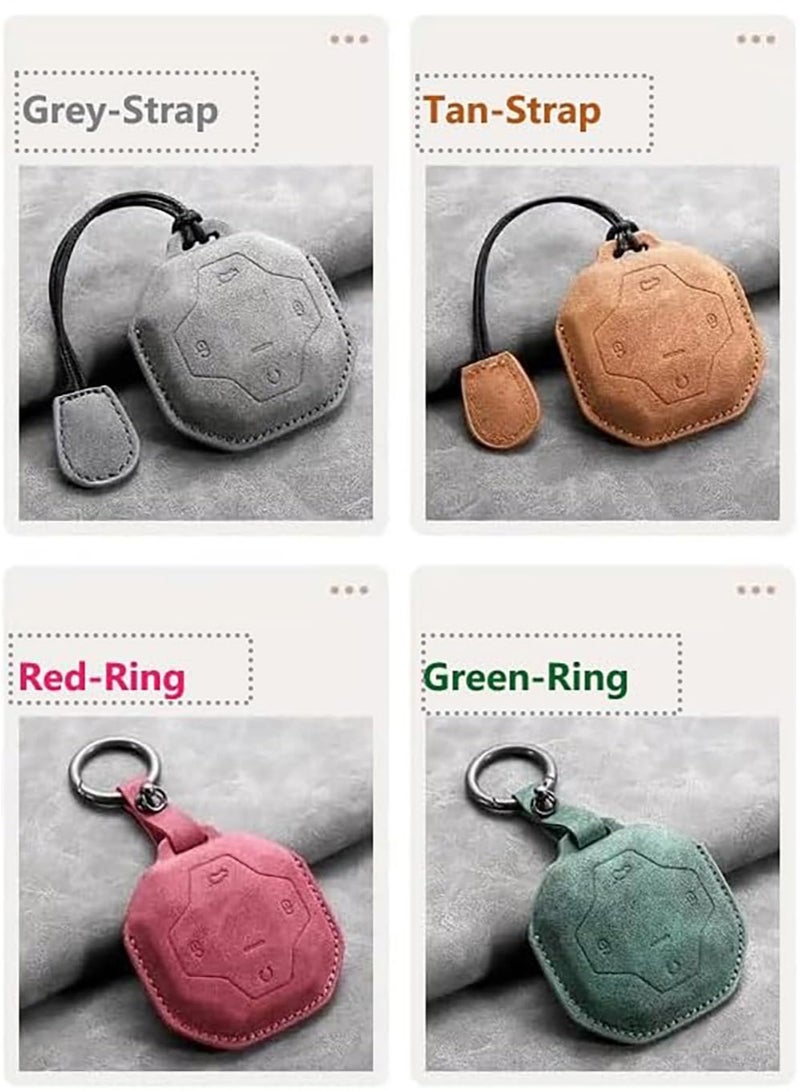 YelaJoy 2 PCS Set Leather Key Fob Cover, Protective Shell with Keyring,Durable Premium Leather, Anti Scratch Full Coverage, Easy Install, Suit for Jetour T2 Traveler Jetour Freer Freedom T2 , Freer Traveller T1, Ideal Gift for Jetour Owners - Image 5