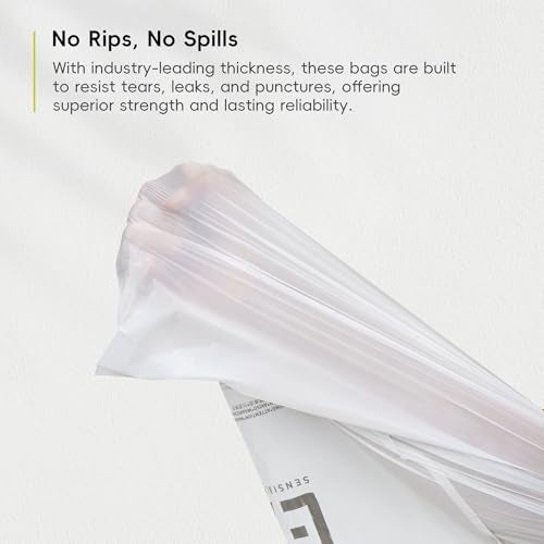 EKO 21 Gallon / 50-90 Liter,110 CountDrawstring Trash Bags, Extra-Strong Unscented Garbage Bags, Easy-Dispense Roll for Kitchen & Household Use, Resists Tears, Leaks and Punctures, Code G, White - Image 5