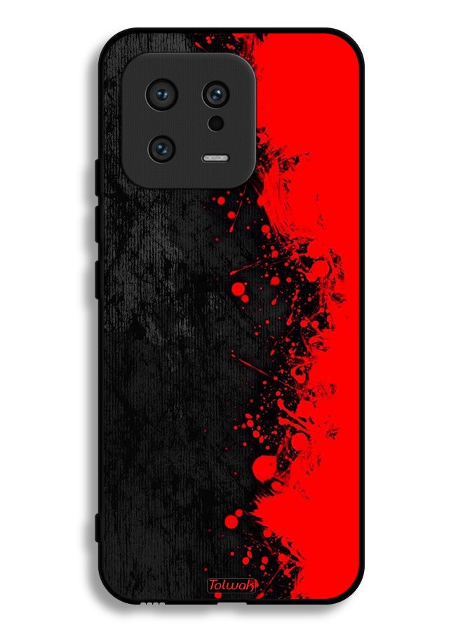 Tolwak Xiaomi 13 Protective Case Cover Paint Abstract Pattern - Image 2