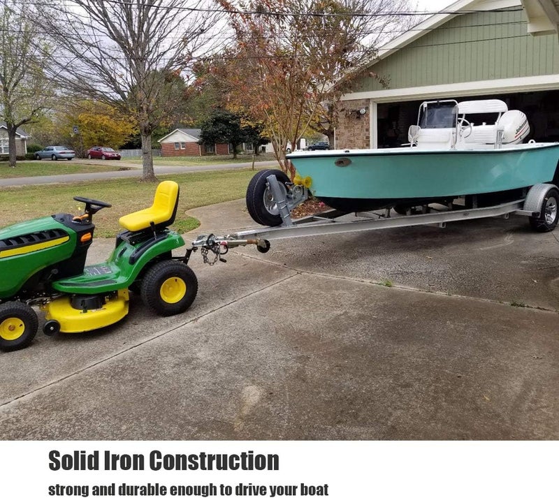 Eapele Trailer Hitch for Lawn Mower, Garden Tractor Trailer Hitch, Solid Iron Construction, Compatible with John Deere Ariens Cub Cadet Poulan Pro Husky Husqvarna Craftsman Riding Mower - Image 5