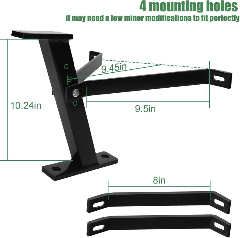 Eapele Trailer Hitch for Lawn Mower, Garden Tractor Trailer Hitch, Solid Iron Construction, Compatible with John Deere Ariens Cub Cadet Poulan Pro Husky Husqvarna Craftsman Riding Mower - Image 2