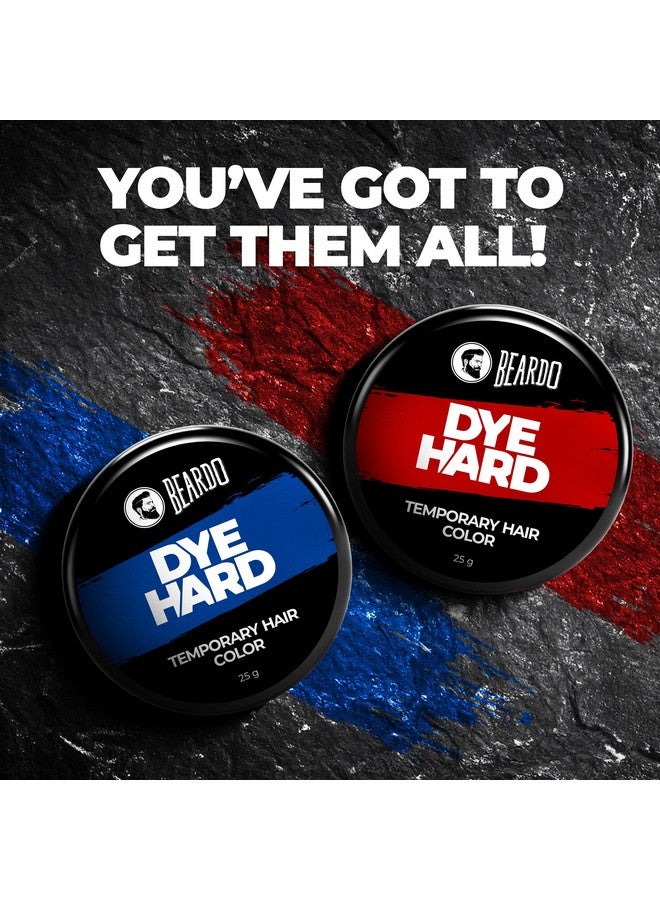 BEARDO Dye Hard Temporary Hair Color - Metallic Blue, 25G | Lasts One Wash | Diy Instant Hair Color For Men| No Bleach, No Ammonia, No Damage - Image 5