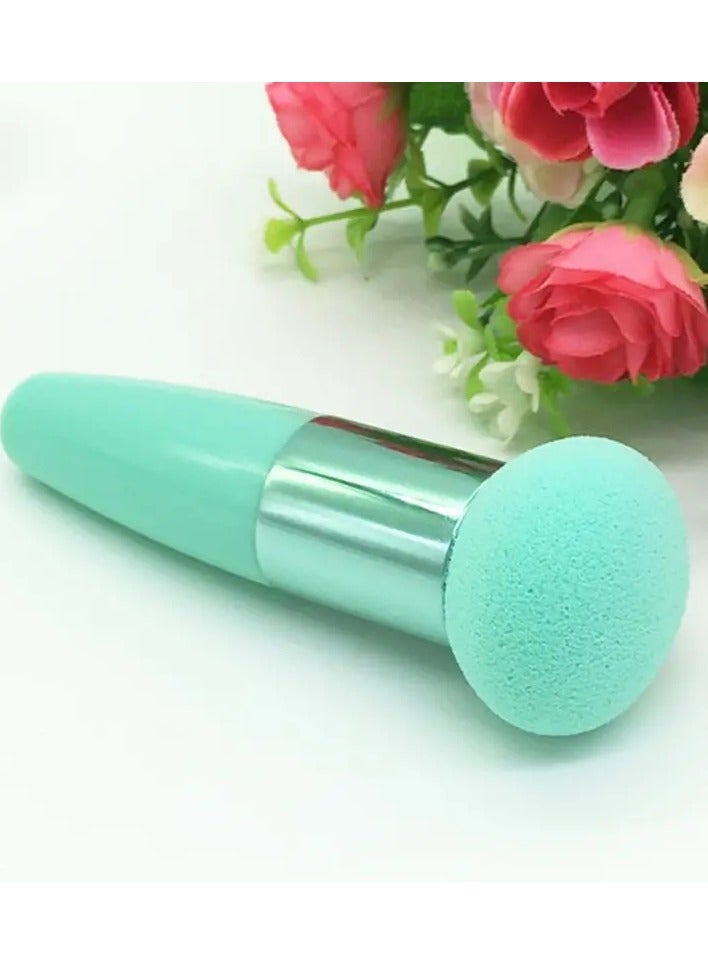 أوريتي قطعة واحدة من إسفنجة مكياج الأساس مع مقبض وخلاط تجميل ومستحضرات تجميل على شكل عصا الفطر - Image 1