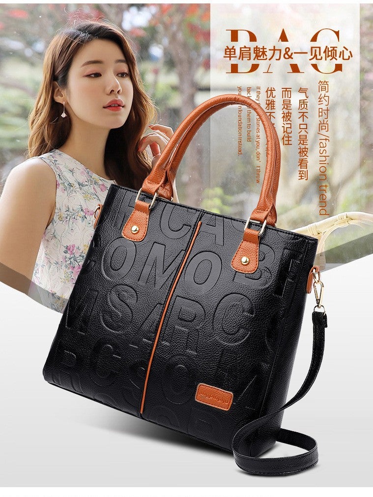 Women'S Bags Style Genuine Leather Women'S Bags Cross-Body Shoulder Bag Women'S Large Capacity Tote Bag - Image 3