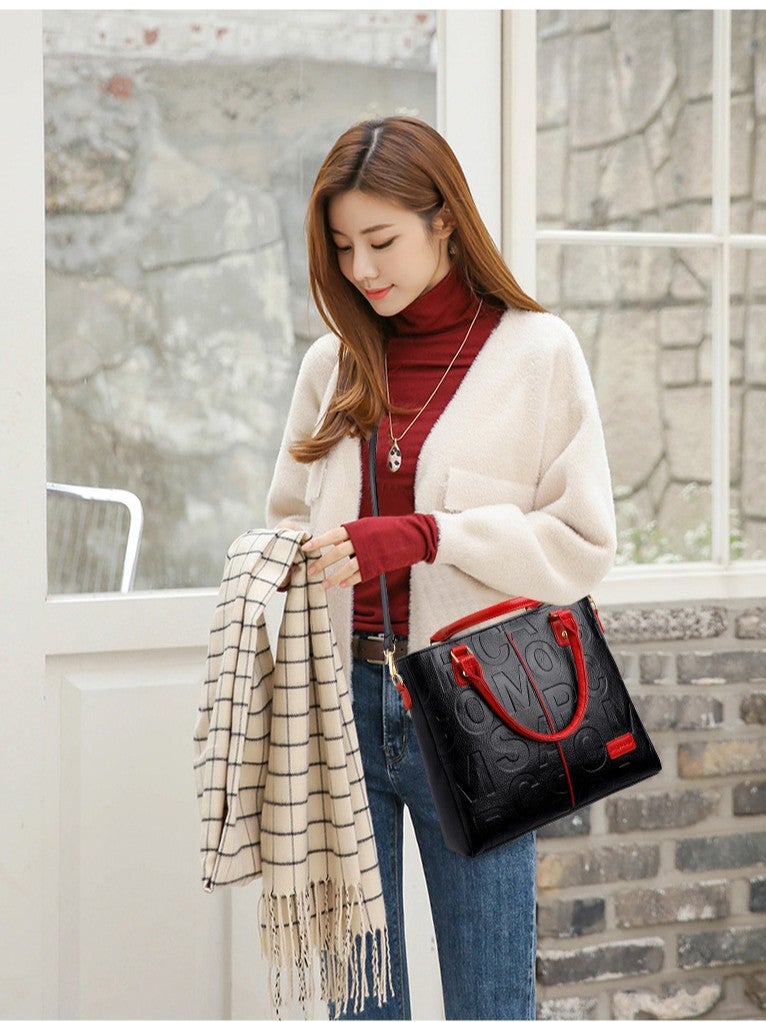 Women'S Bags Style Genuine Leather Women'S Bags Cross-Body Shoulder Bag Women'S Large Capacity Tote Bag - Image 4