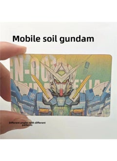 Mobile Suit Gundam Grating Card 3-inch Small Card Postcard High Color Mecha Change To Send Gifts To Friends-Color:Gundam Grating Cards With 10 Different Angles/different Patterns-Specifications:Standard
