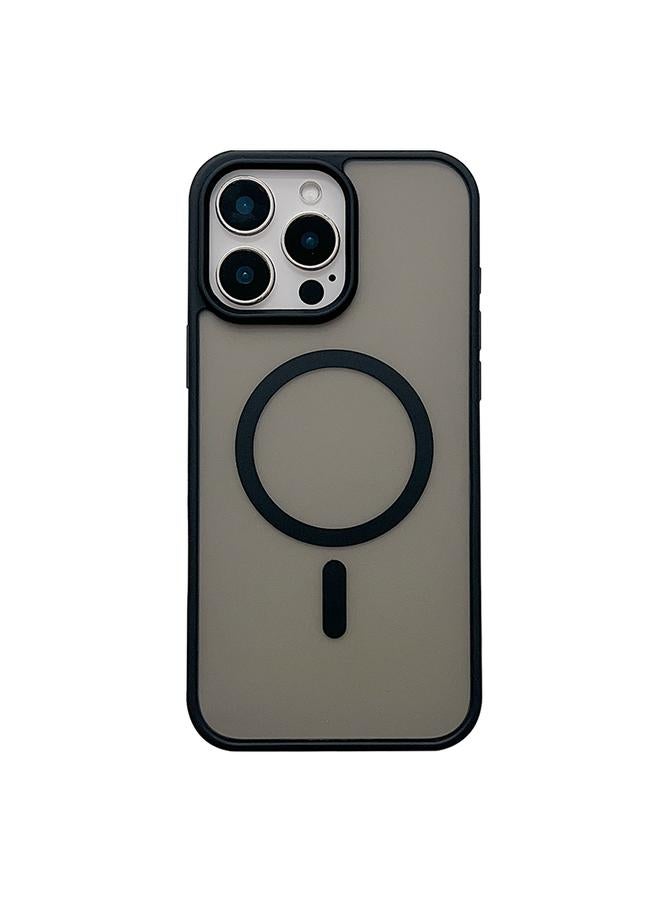 اس-توب جراب لهاتف iPhone 14 Pro مصنوع من الجلد غير اللامع مع جراب MagSafe للهاتف - Image 1