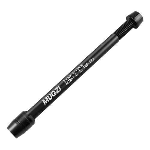 MUQZI Bike Trainer Thru Axle Adapter, M12*1.5 Thru Axles for Bike Trainers Rear Wheel Attachment, 160-172mm - Image 1