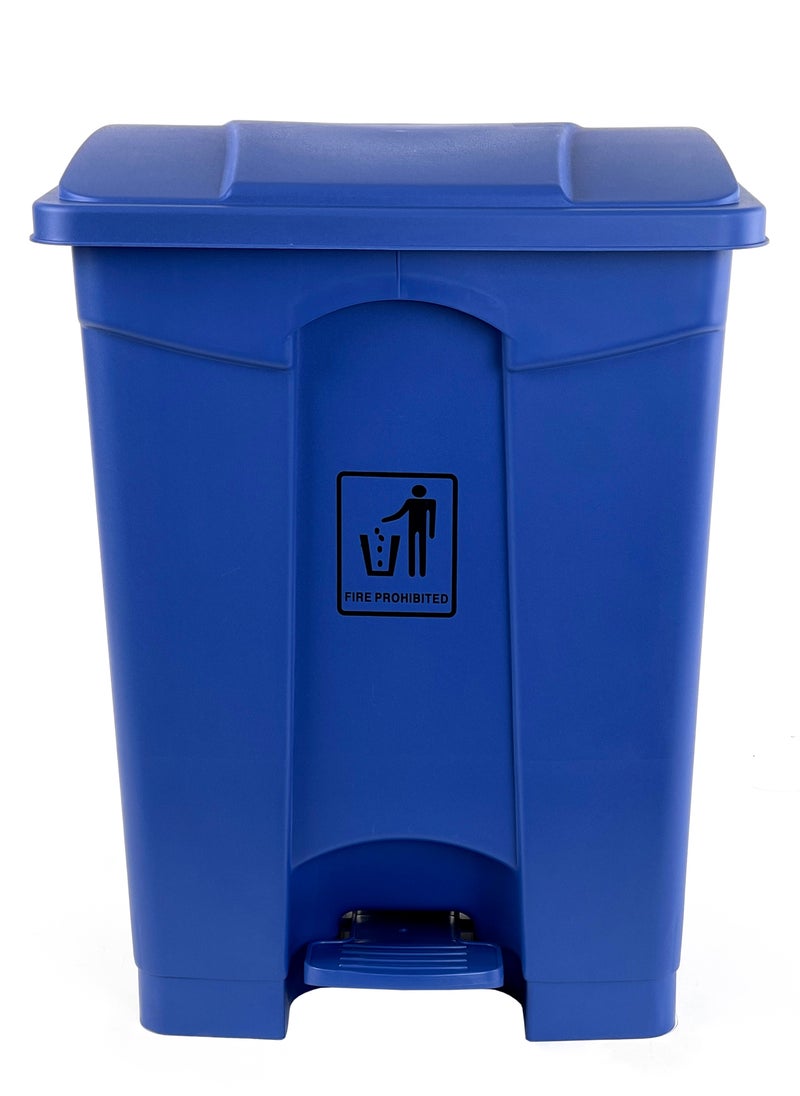 Generic Step Trash Bin | Plastic Matte Finish | Functional Waste & Garbage Waste Bin | Suitable For Homes, Villas, Large Areas & Communal Spaces | Blue | 68 Liters  - Image 4