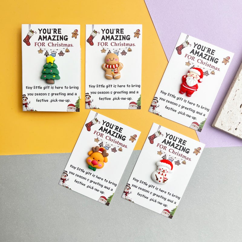 Christmas Pocket Emotional Hug, 10PCS Little Pocket Hug Cards, Emotional Support Tokens for Coworkers, Staff & Friends, Holiday Appreciation Presents (Christmas Tree) - Image 4