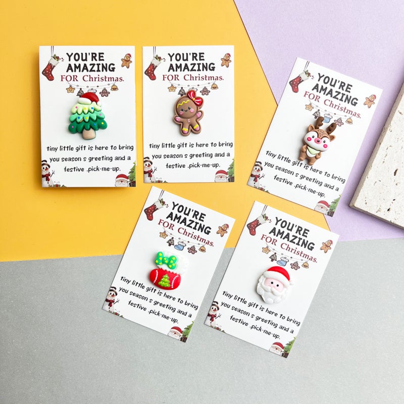Christmas Pocket Emotional Hug, 10PCS Little Pocket Hug Cards, Emotional Support Tokens for Coworkers, Staff & Friends, Holiday Appreciation Presents (Christmas Tree) - Image 5