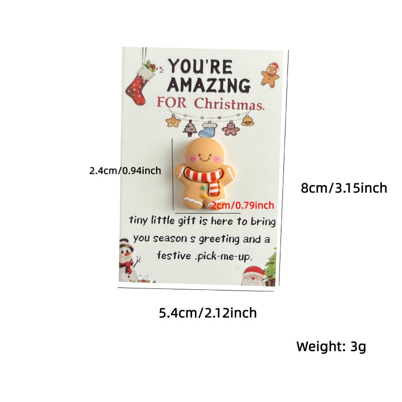 Christmas Pocket Emotional Hug, 10PCS Little Pocket Hug Cards, Emotional Support Tokens for Coworkers, Staff & Friends, Holiday Appreciation Presents (Christmas Tree) - Image 2