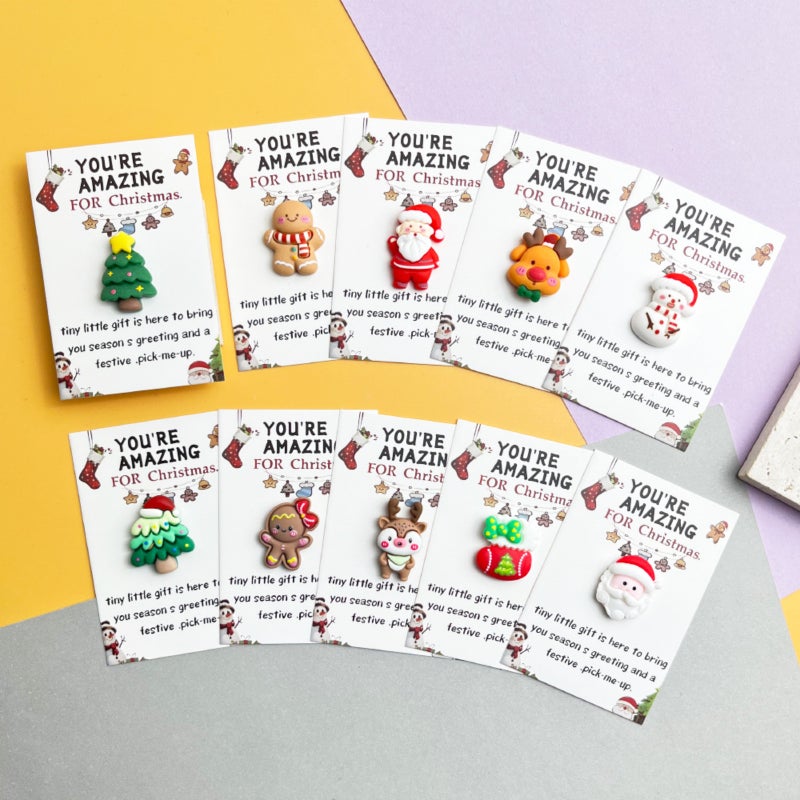 Christmas Pocket Emotional Hug, 10PCS Little Pocket Hug Cards, Emotional Support Tokens for Coworkers, Staff & Friends, Holiday Appreciation Presents (Christmas Tree) - Image 3