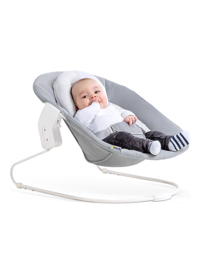 hauck Alpha+ 2 In 1 Bouncer And Baby Rocker, Stretch Grey From Birth, Newborn Set, Compatible With Alpha Highchair - Image 4