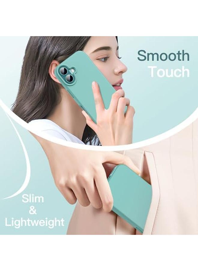Jetech Liquid Silicone Case For Iphone 16 6.1 Inch Silky Soft Touch Full Body Protective Phone Case Anti Scratch Shockproof Cover With Microfiber Lining Teal - Image 5
