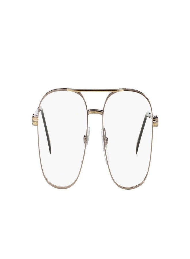 Sferoflex Mens SF2152 Square Prescription Eyewear Frames, Silver Gold/Demo Lens, 56 mm - Image 1