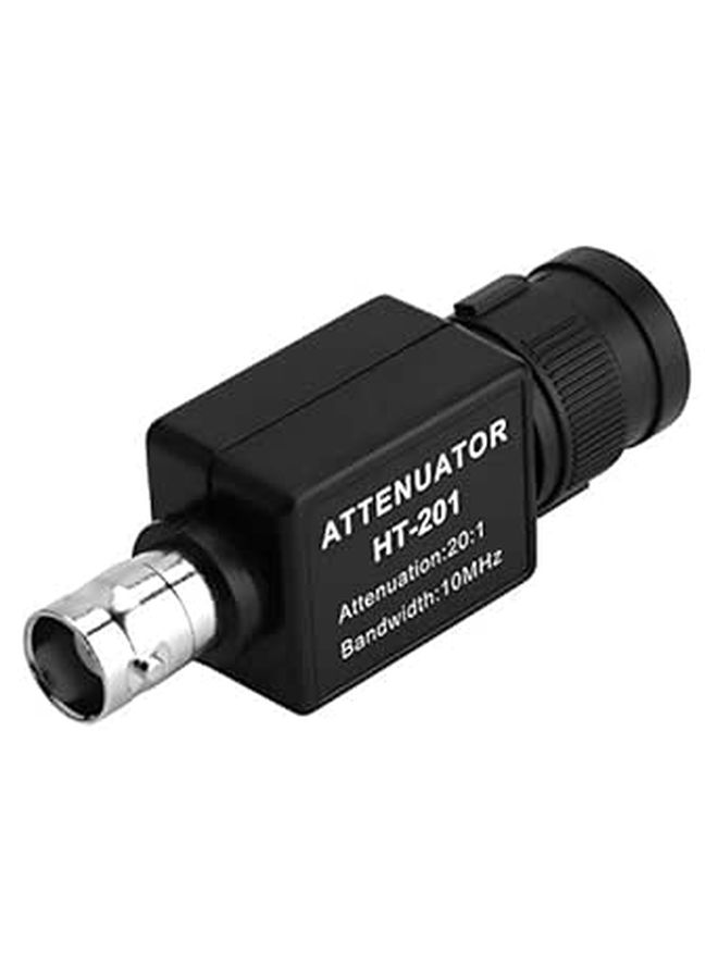 Hapivida Ht201 Passive Attenuator 20 1 Signal Attenuation 10mhz Bandwidth Oscilloscope Accessories For Automobile Measurement Fuel Injector Primary Ignition Waveforms Black - Image 1