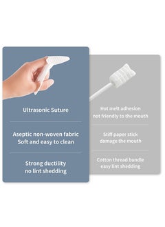 MIXDE Baby Finger Toothbrush Dry Wipes And Baby Tongue Cleaner Stage 1 Birth To First Teeth 0 To 36 Month 30 Count  - Image 3