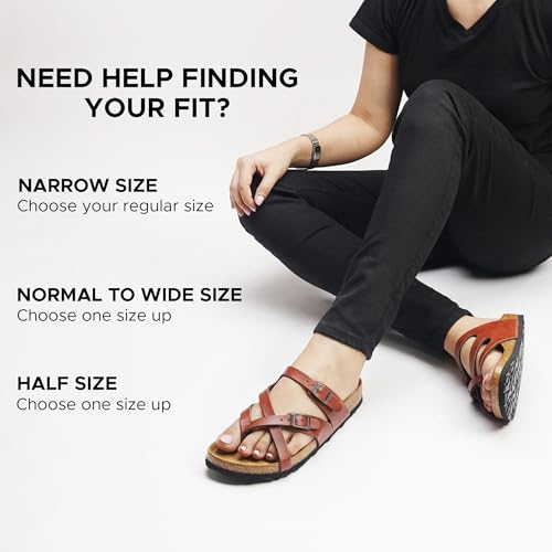 AEROTHOTIC Recovery Slides for Women Comfortable Memory Foam Cork Footbed Cute Faux Leather Adjustable Buckle Straps Walking Travel Outdoor women sandals (Celestis Tan, Size 9) - Image 3