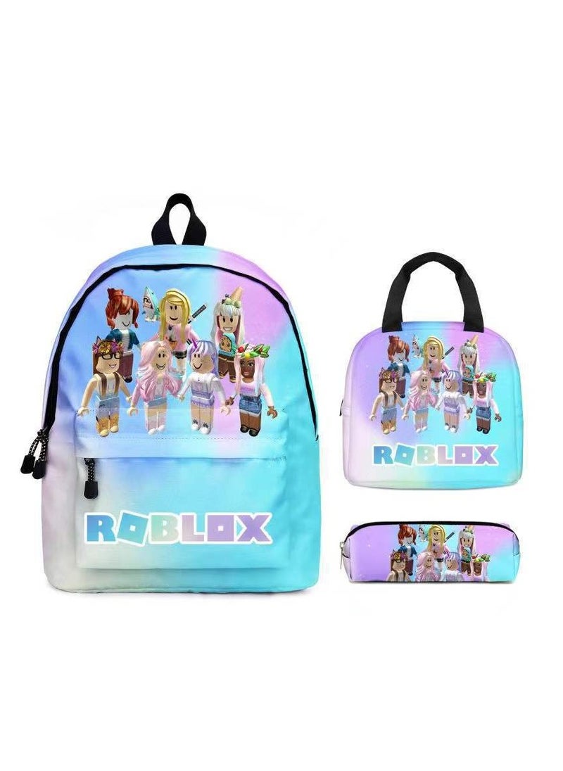 Backpack for primary and secondary school students, backpack for children, anime cartoon backpack, pencil case