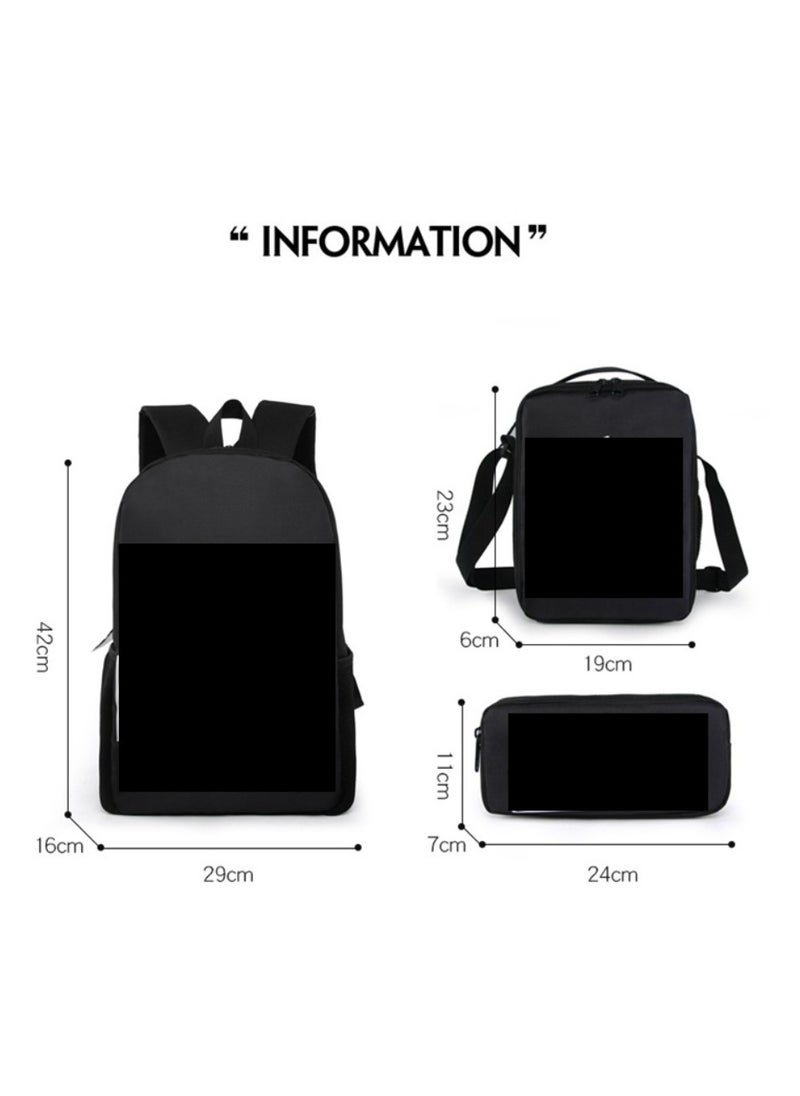 Backpack for primary and secondary school students, backpack for children, anime cartoon backpack, pencil case