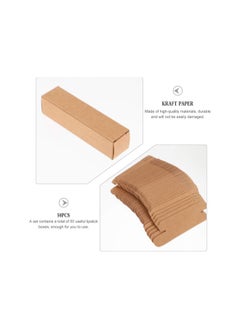 WYBOT 50Pcs Kraft Paper Lipstick Boxes, Essential Oil Packaging Boxes, DIY Supplies Beauty Accessories Makeup Organzier Tube Storage Lip Gloss Boxes  - Image 4