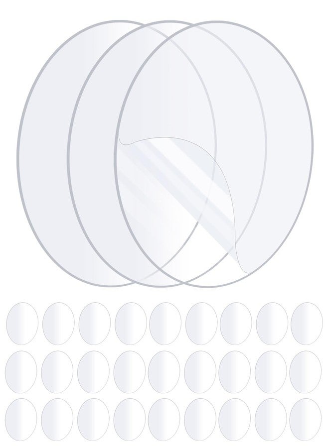ZOMPAGO 30PCS Heavy Duty Double Sided Adhesive Mounting Circle Tape- Waterproof,Strong Adhesion,Clear, High Strength,No Residue Removability for Hanging,Wall Mounting, Home Decor,Adhesive for Shower - Image 1