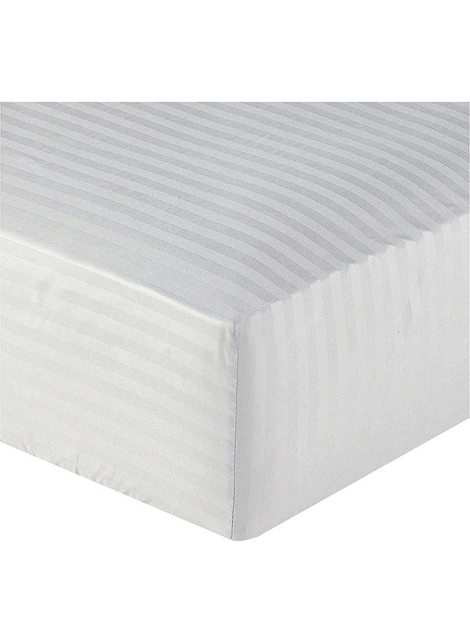 Hotel Collection HOTEL COLLECTION Stripe LIGHT GREY Double Fitted Sheet 150x200 cm with 2 Pillow Cases  - Image 1