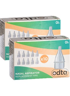 Odta 20 Pieces Baby Nasal Aspirator Spare Tip Compatible with All Brands | Nasal Aspirator Tip  - Image 1