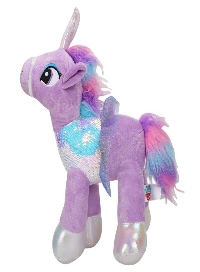 STRIDERS لعبة يونيكورن قطيفة ناعمة للأطفال من ستريدرز - لون لافندر | حيوان محشو لطيف للأطفال | يونيكورن سحري قابل للعناق للبنات والأولاد | لعبة قطيفة ناعمة للعب - Image 3
