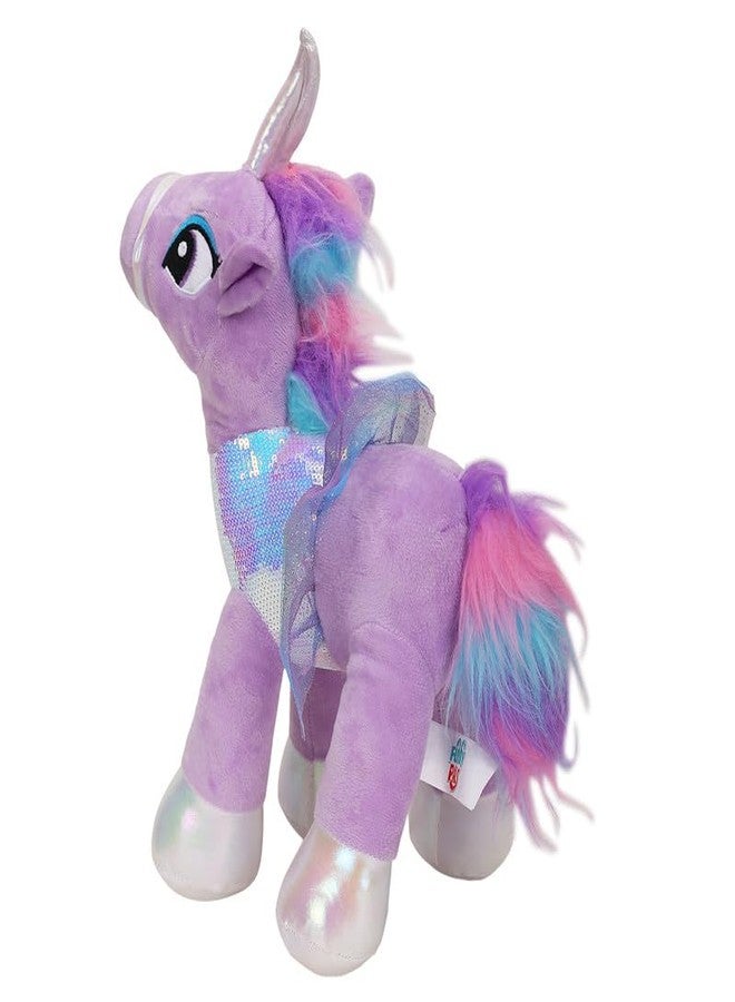 STRIDERS لعبة يونيكورن قطيفة ناعمة للأطفال من ستريدرز - لون لافندر | حيوان محشو لطيف للأطفال | يونيكورن سحري قابل للعناق للبنات والأولاد | لعبة قطيفة ناعمة للعب - Image 4