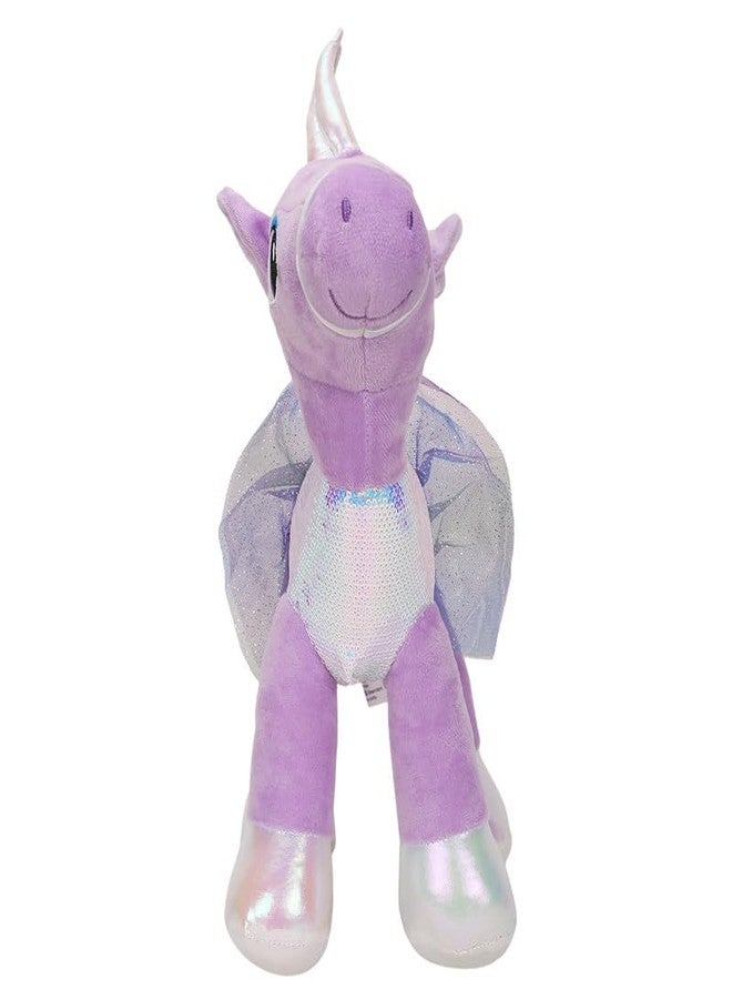 STRIDERS لعبة يونيكورن قطيفة ناعمة للأطفال من ستريدرز - لون لافندر | حيوان محشو لطيف للأطفال | يونيكورن سحري قابل للعناق للبنات والأولاد | لعبة قطيفة ناعمة للعب - Image 2