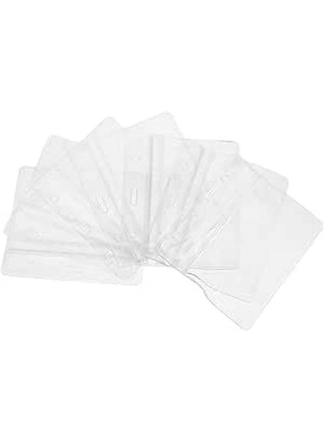 40 Pcs PVC Soft Waterproof Badge Holder 100x85mm ID Card Sleeve - Image 1