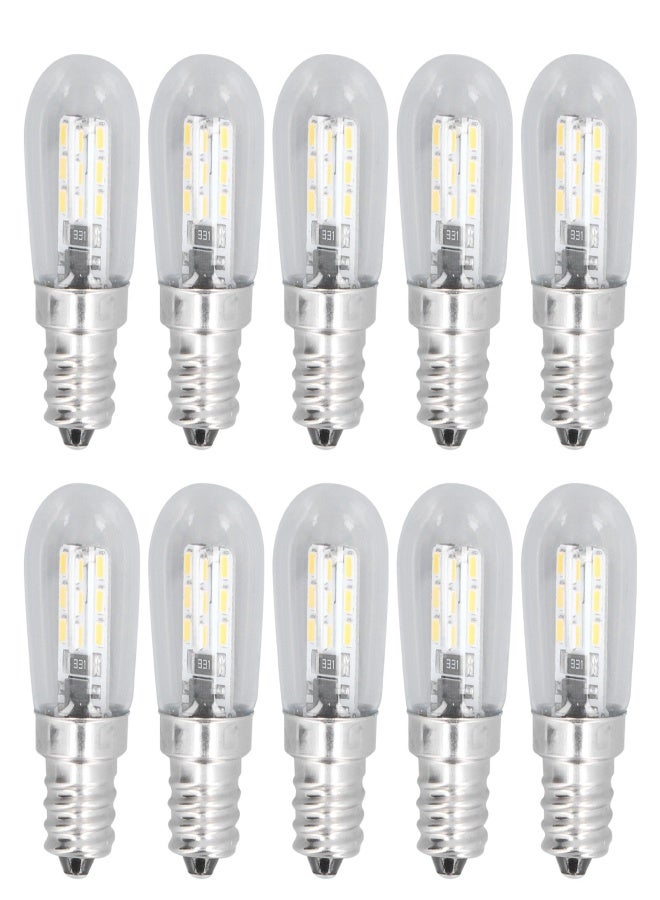 ١٠ مصابيح LED E12 زجاجية صغيرة للسقف، ٥٠٠ لومن، مصباح جداري لغرفة النوم أو المكتب، ٢٢٠ فولت - Image 1