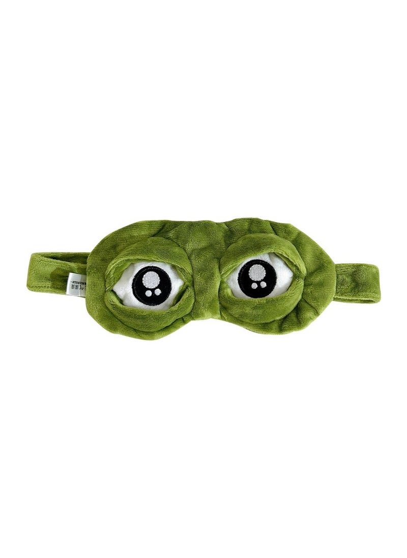 Generic Fashionable and humorous design adds some fun to the journey. Sad frog eye mask for sleeping, shading, male and female students, children, cute sleeping eye protection, funny eye mask, unisex, sad frog eye mask, lonely frog sleeping eye mask  - Image 4