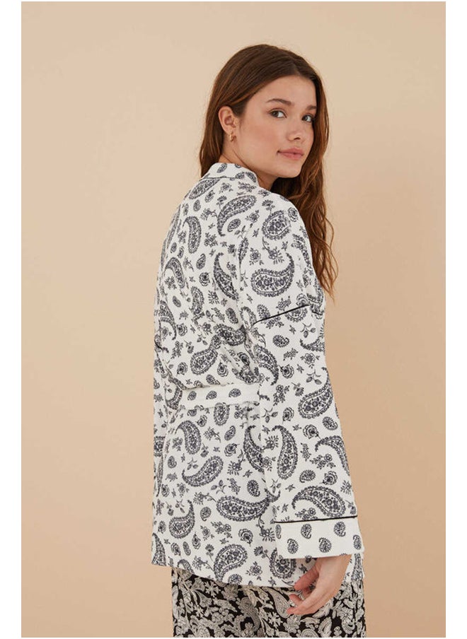 women'secret - Short boho velvet robe - Image 1