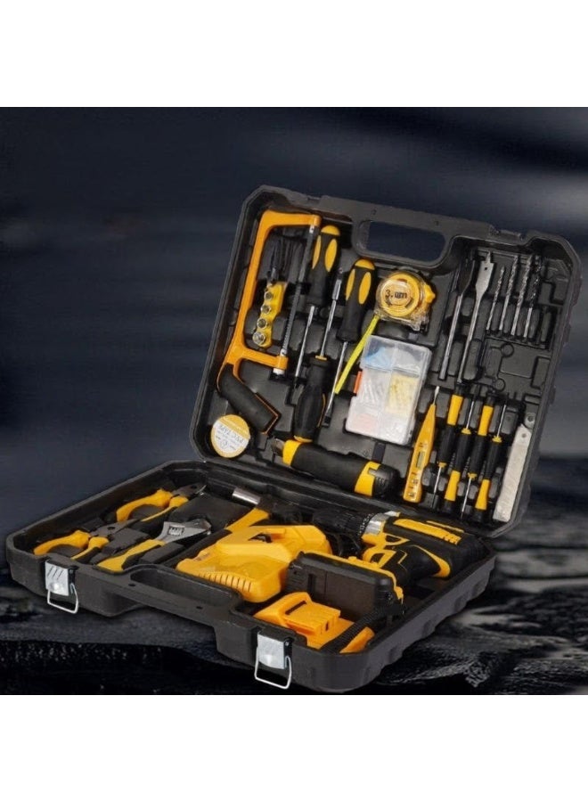 دينكس مجموعة مثقاب كهربائي لاسلكي | بطارية ليثيوم 21 فولت (1300 مللي أمبير)، سرعة متغيرة، محرك قوي 3C مع ملحقات أدوات | مثالي للاستخدام المنزلي وورش العمل وأعمال الـDIY - Image 5